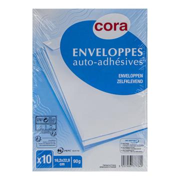 100 Paquets D'enveloppes Commerciales Adhésives Pour Chèques De Bureau, Factures, Lettre DL