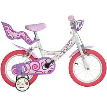 Velo Enfant Dino Fille 14 Cora